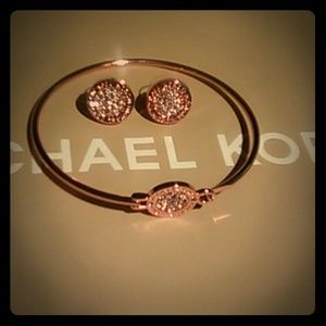 Michael Kors Matching Rose Gold Set